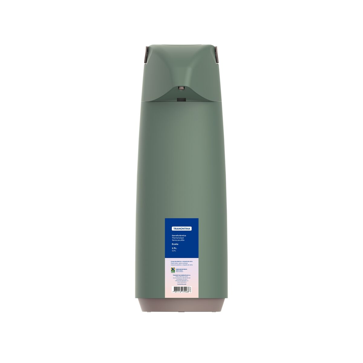 Tramontina Termo con Sifón Exata Verde 1,8L