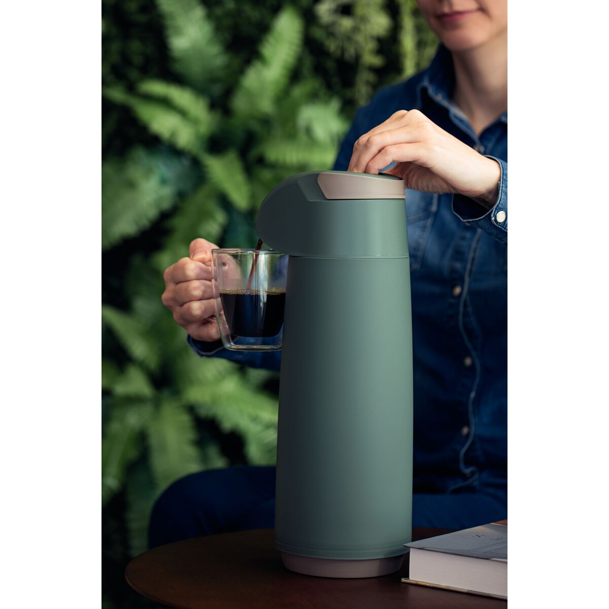 Tramontina Termo con Sifón Exata Verde 1,8L