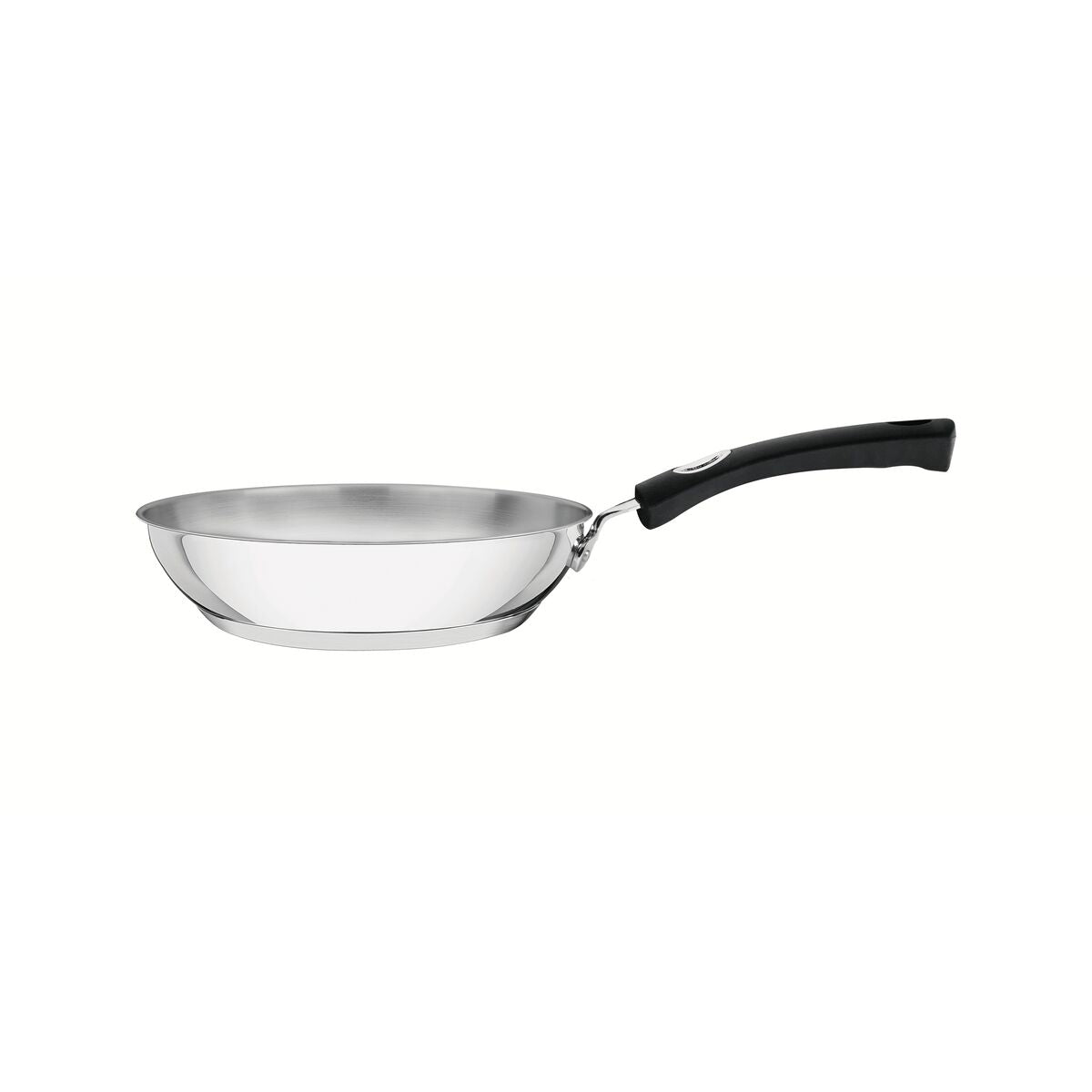 Tramontina Sartén de Acero Inoxidable con Fondo Triple y Mango de Silicona Astro 20 cm
