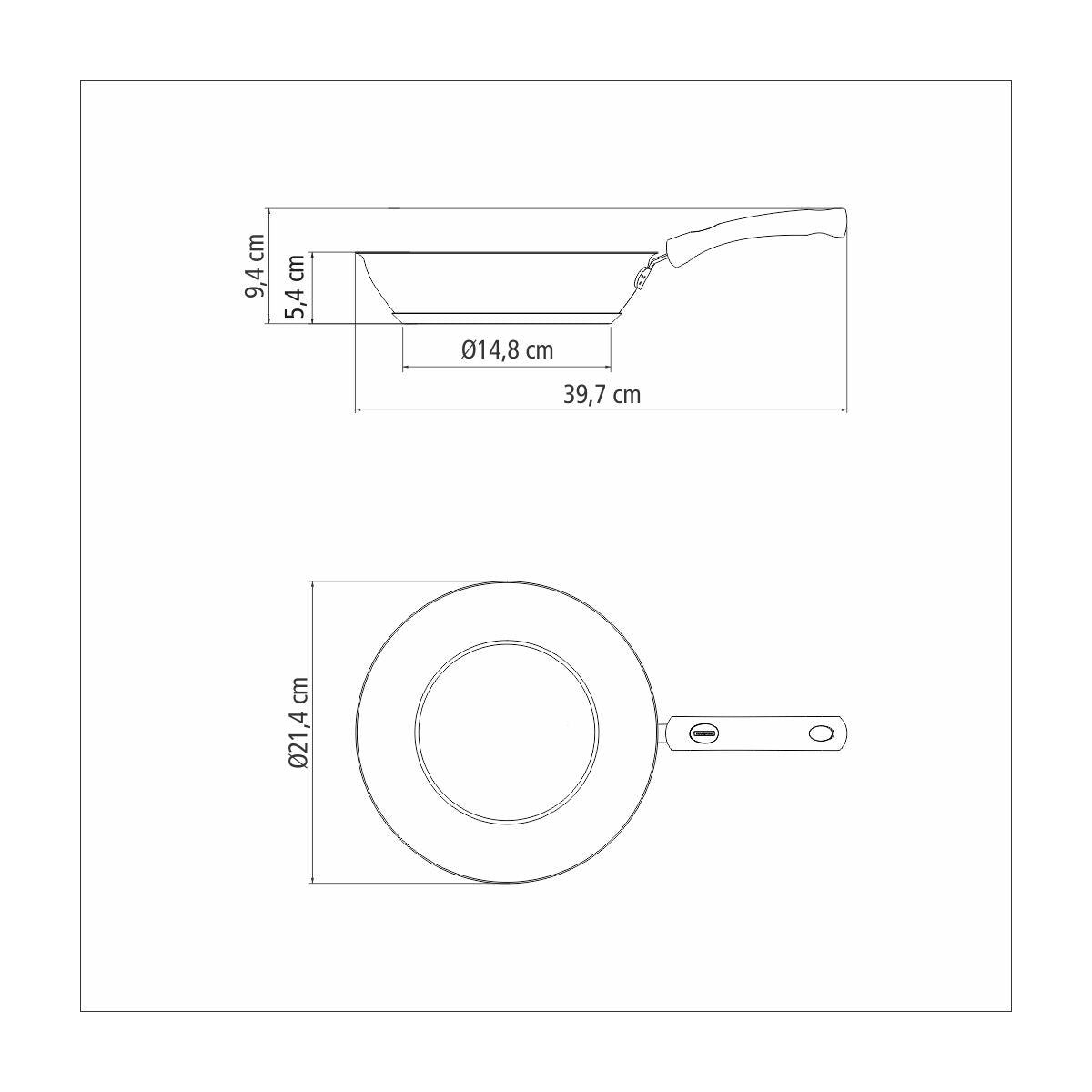 SARTÉN CON ANTIADHERENTE 20CM - 1,3L. - ASTRO