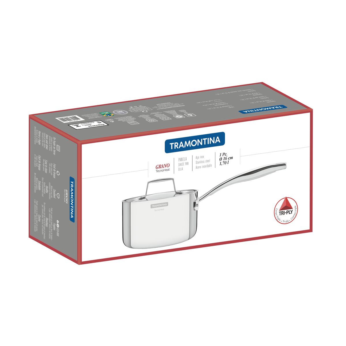 CAZO 16CM - 1,70L. - TRI-PLY GRANO