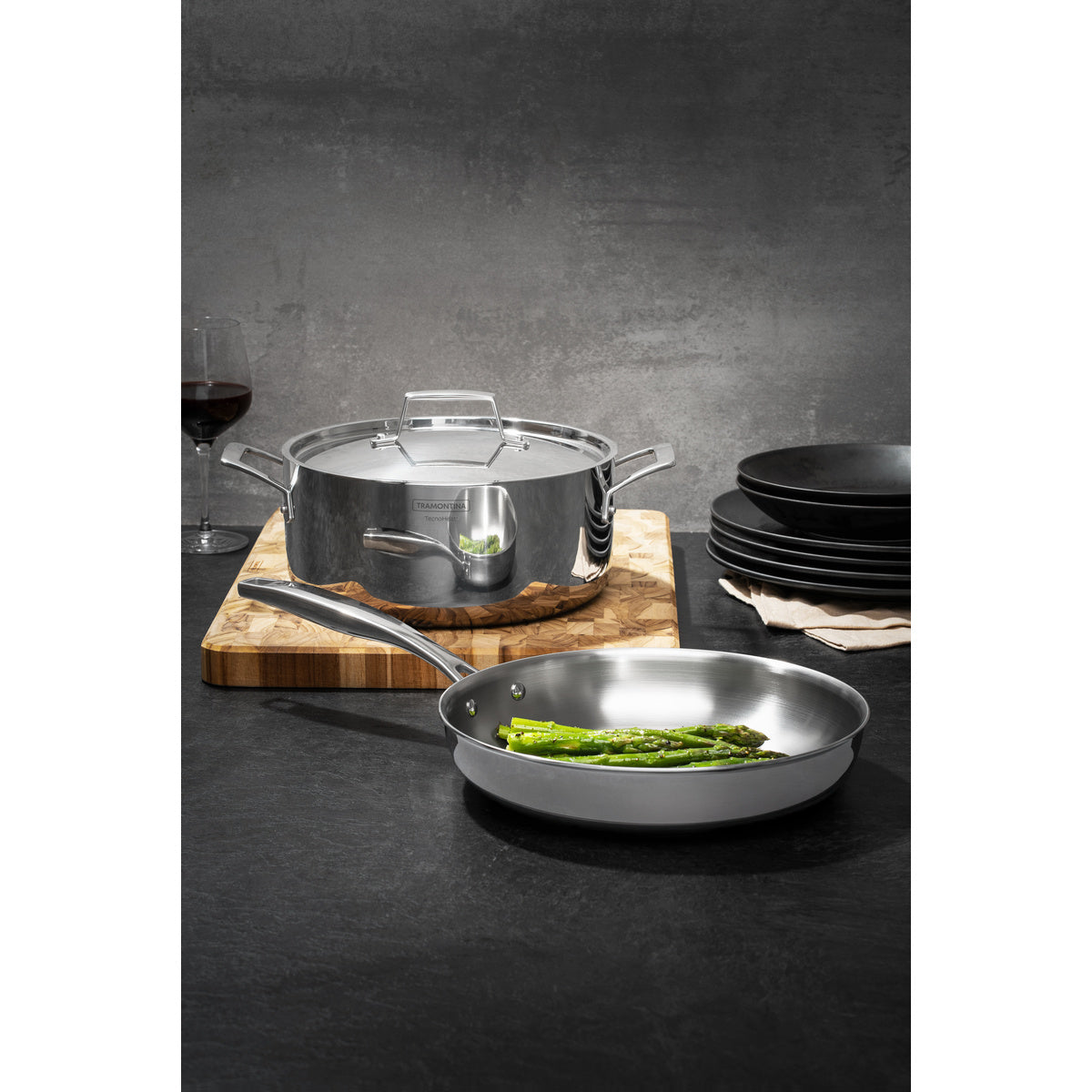 CACEROLA 24CM - 4,40L. - TRI-PLY GRANO