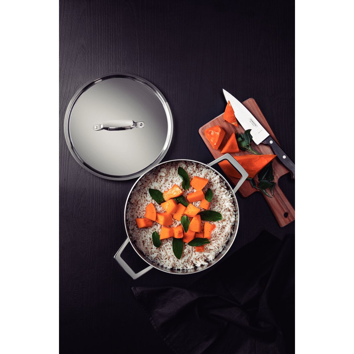 Cacerola Honda Tri-Ply Grano 24 cm - 5,8L