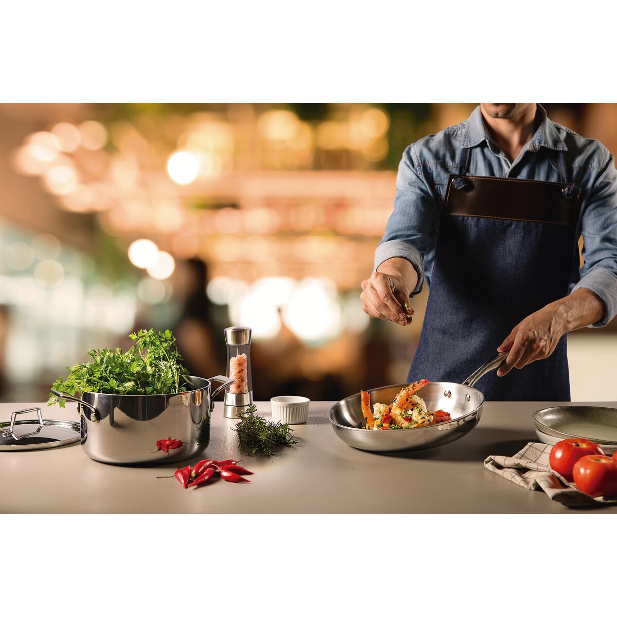 SARTÉN 30CM - 3,40L. - TRI-PLY GRANO