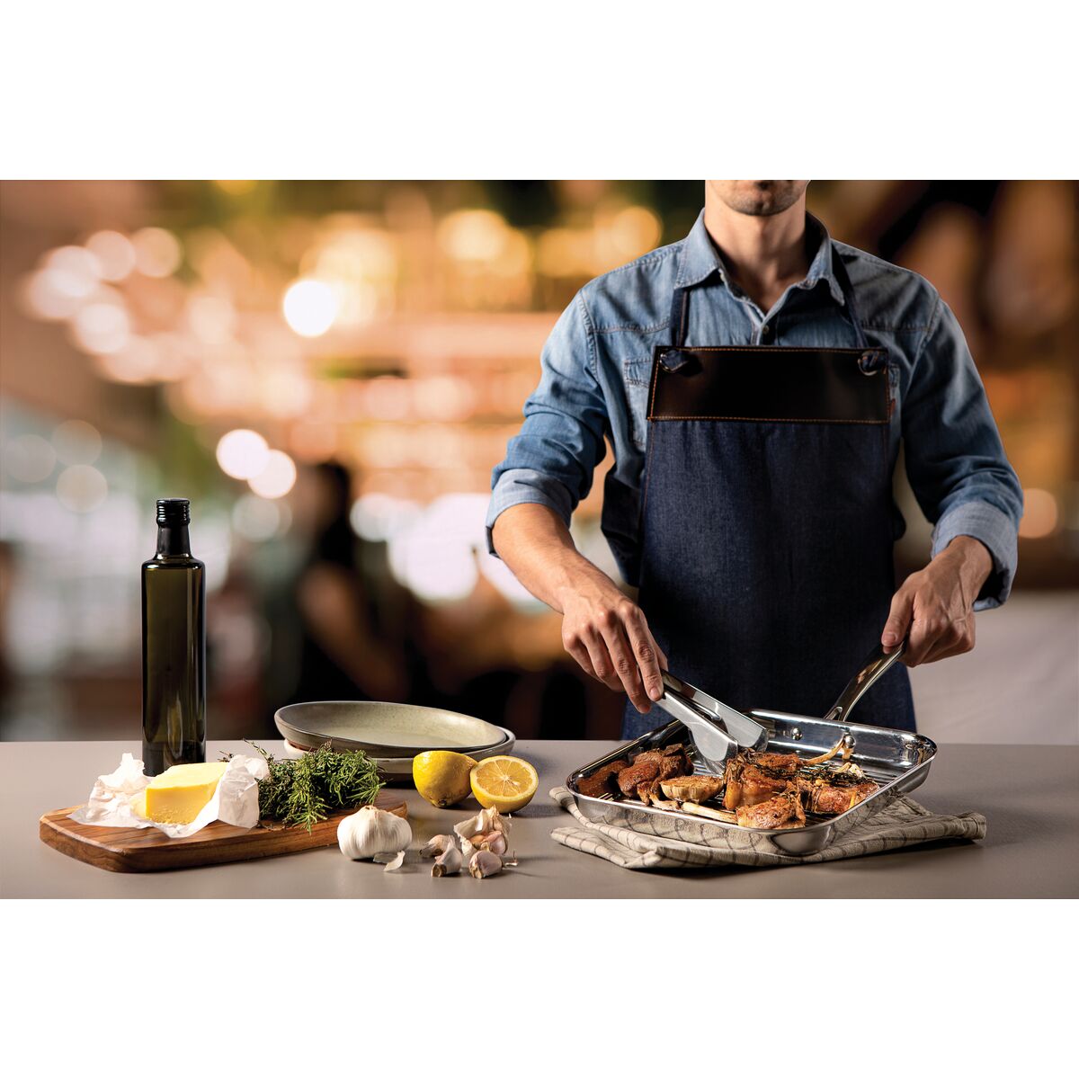 Sartén Parrilla Tri-Ply Grano 26 x 26 cm - 1,9L