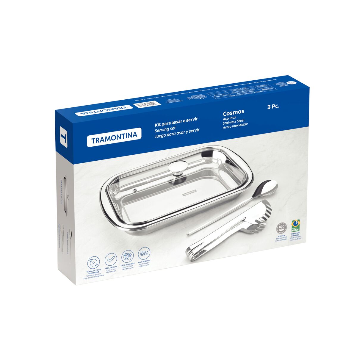 JUEGO PARA HORNEAR Y SERVIR 3 PZAS. - COSMOS