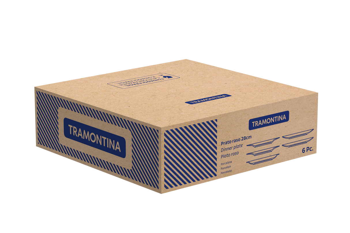 Tramontina Platos Llanos de Porcelana Sophia 28 cm 6 unidades