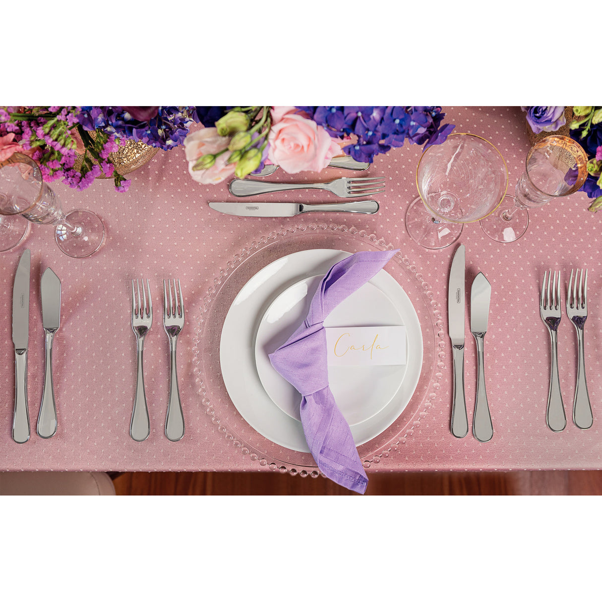 Juego de Platos de Postre en Porcelana Leonora 19 cm 6 Piezas