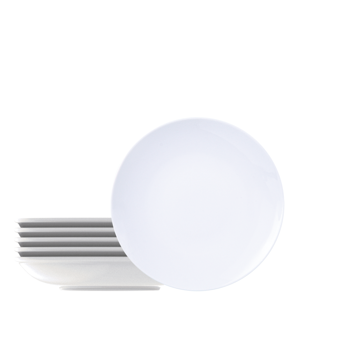 Juego de Platos Hondos en Porcelana Leonora 21 cm 6 Piezas