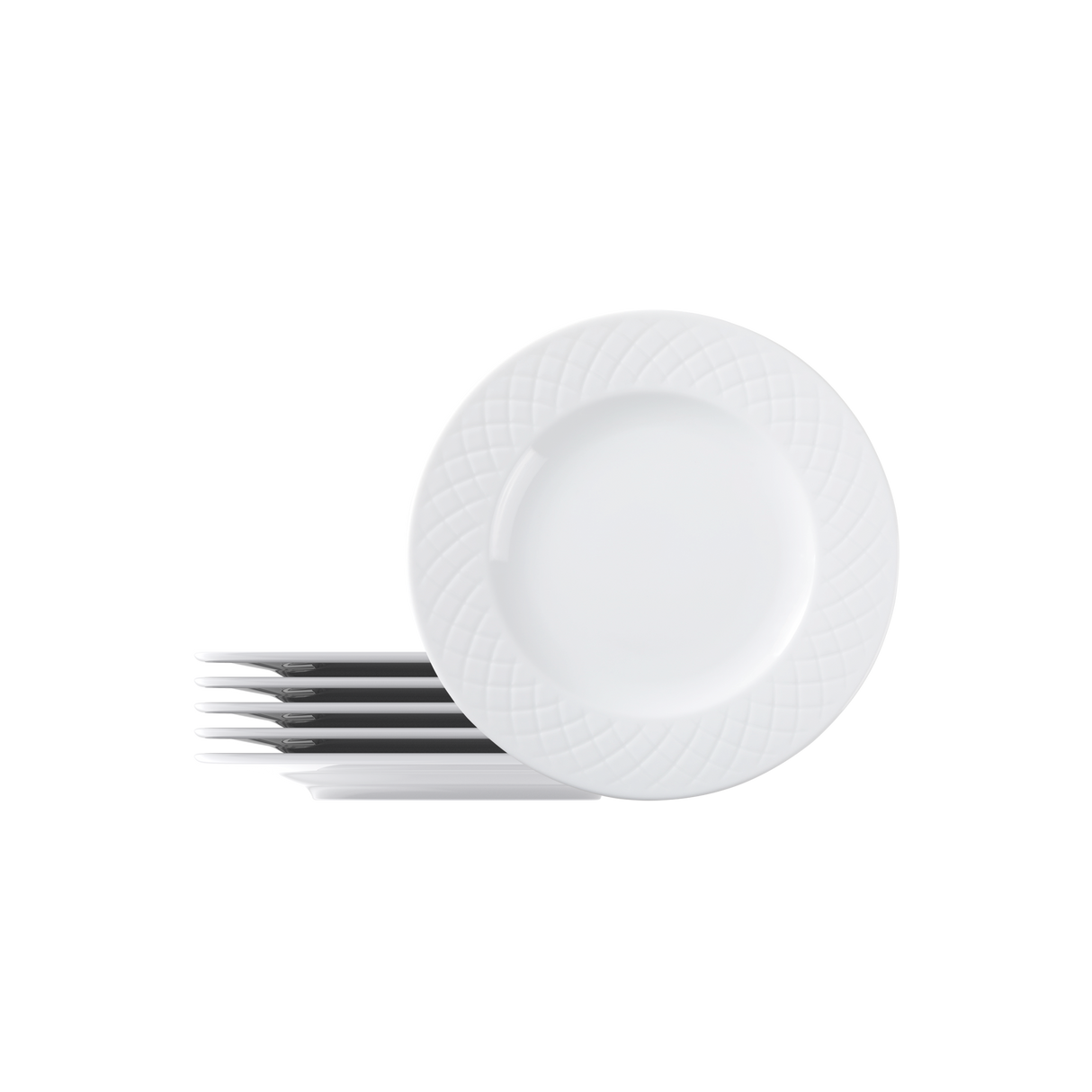 Juego de Platos Llanos de porcelana Ingrid 27 cm, 6 piezas