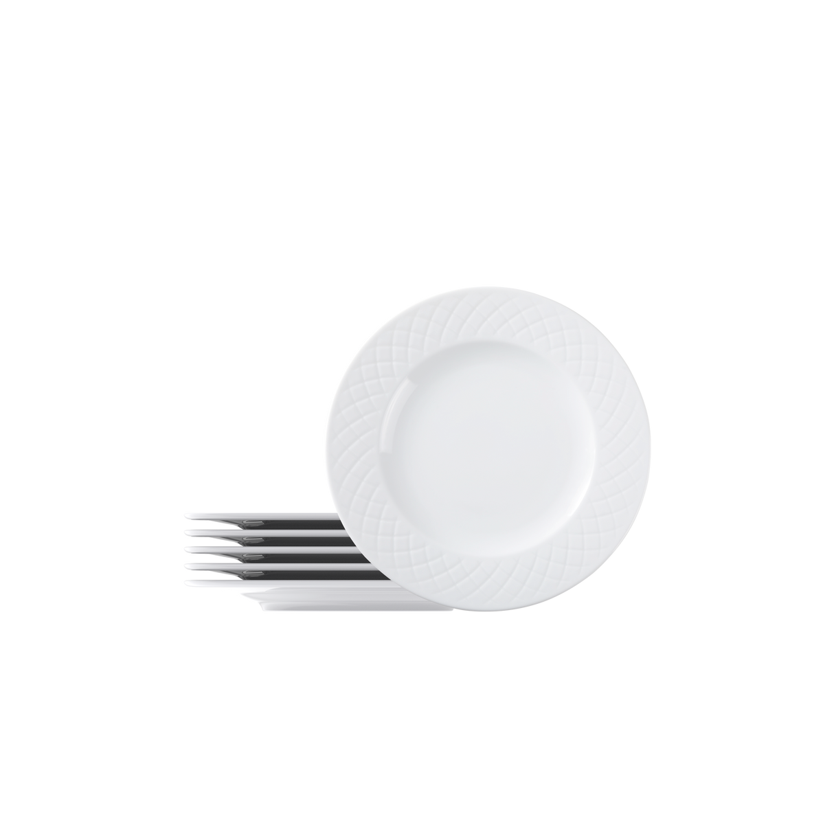 Juego de Platos Postre de porcelana Ingrid 21 cm, 6 piezas