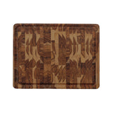 Tabla de Madera Teca Churrasco Premium 50 x 38 cm