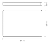 Tabla para Carne/Barbacoa en Madera de Teca Churrasco Premium 50 x 38 cm