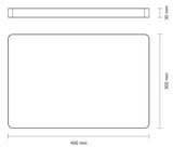 Tabla para Carne/Barbacoa en Madera de Teca Churrasco Premium 40 x 30 cm