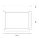 TABLA DE TECA PARA PRESENTACION Y CORTE  40 X 30 X 3CM - CHURRASCO PREMIUM