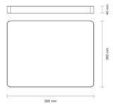 Tabla de Madera Teca para Cortar y Servir 50 x 38 cm Churrasco Premium