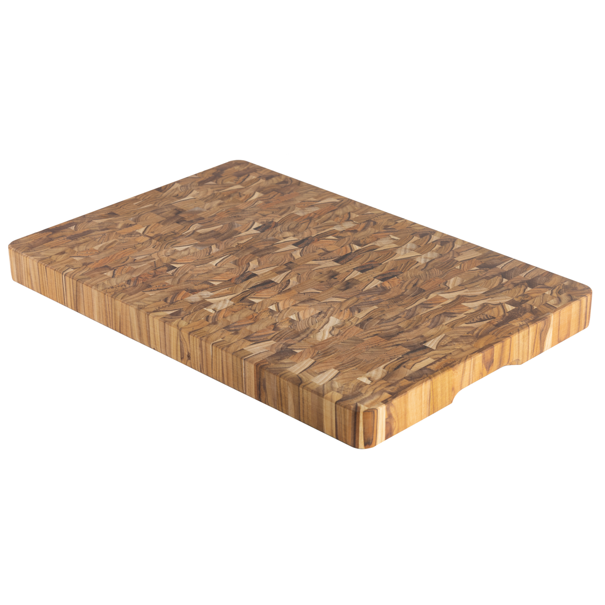 Tabla de Madera Teca para Cortar y Servir 50 x 38 cm Churrasco Premium