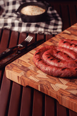 Tabla de Madera Teca Churrasco Premium 40 x 30 cm