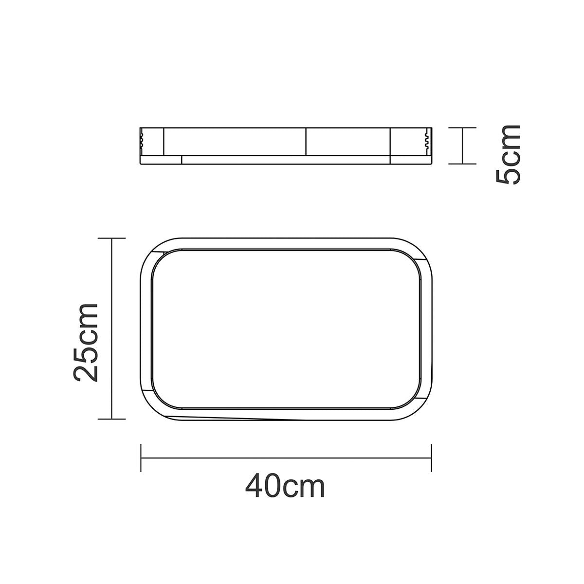 FUENTE DE MADERA DE TECA  40X25X5CM - CHURRASCO ESSENCIAL