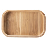 FUENTE DE MADERA DE TECA  40X25X5CM - CHURRASCO ESSENCIAL