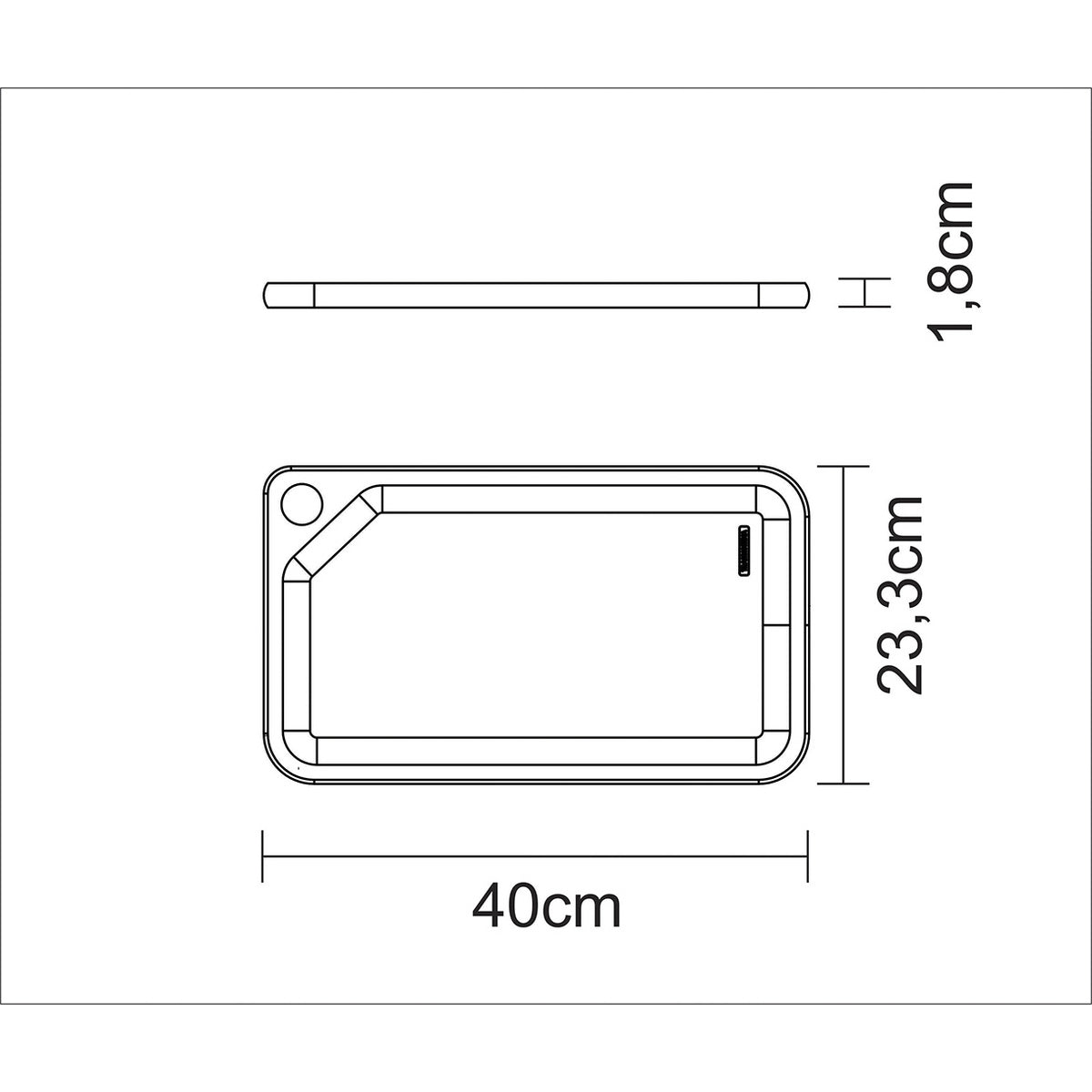 TABLA DE TECA PARA PRESENTACION Y CORTE  49 X 28 X 2,2CM - CHURRASCO ESSENCIAL