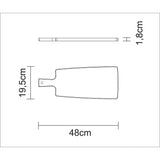 TABLA PARA CORTAR Y SERVIR 48 X 19 X 1,5CM - KITCHEN FSC