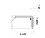 Tabla de cortar de Madera de Teca Churrasco Essencial 40 x 24 cm