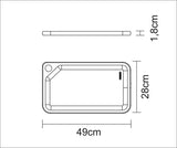 Tabla de cortar de Madera de Teca Churrasco Essencial 49 x 28 cm