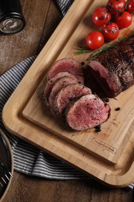 Tabla de cortar de Madera de Teca Churrasco Essencial 49 x 28 cm