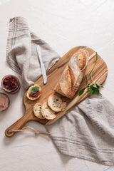 Tramontina Tabla de Madera Teca para Cortar y Servir Provence 48 x 19 cm