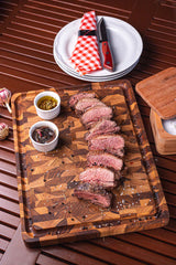 Tramontina Tabla de Madera Teca para Cortar Churrasco Essencial 45x34 cm