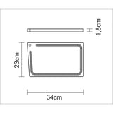 TABLA DE TECA PARA PRESENTACION Y CORTE 33X20X1,8CM - CHURRASCO  ESSENCIAL
