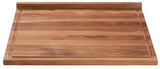 Tabla de Madera de Teca para Corte con Encaje para Encimera 48 x 41 cm