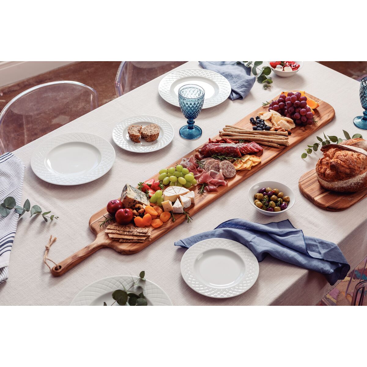 Tramontina Tabla de Teca Provence con Mango 120 x 23 cm