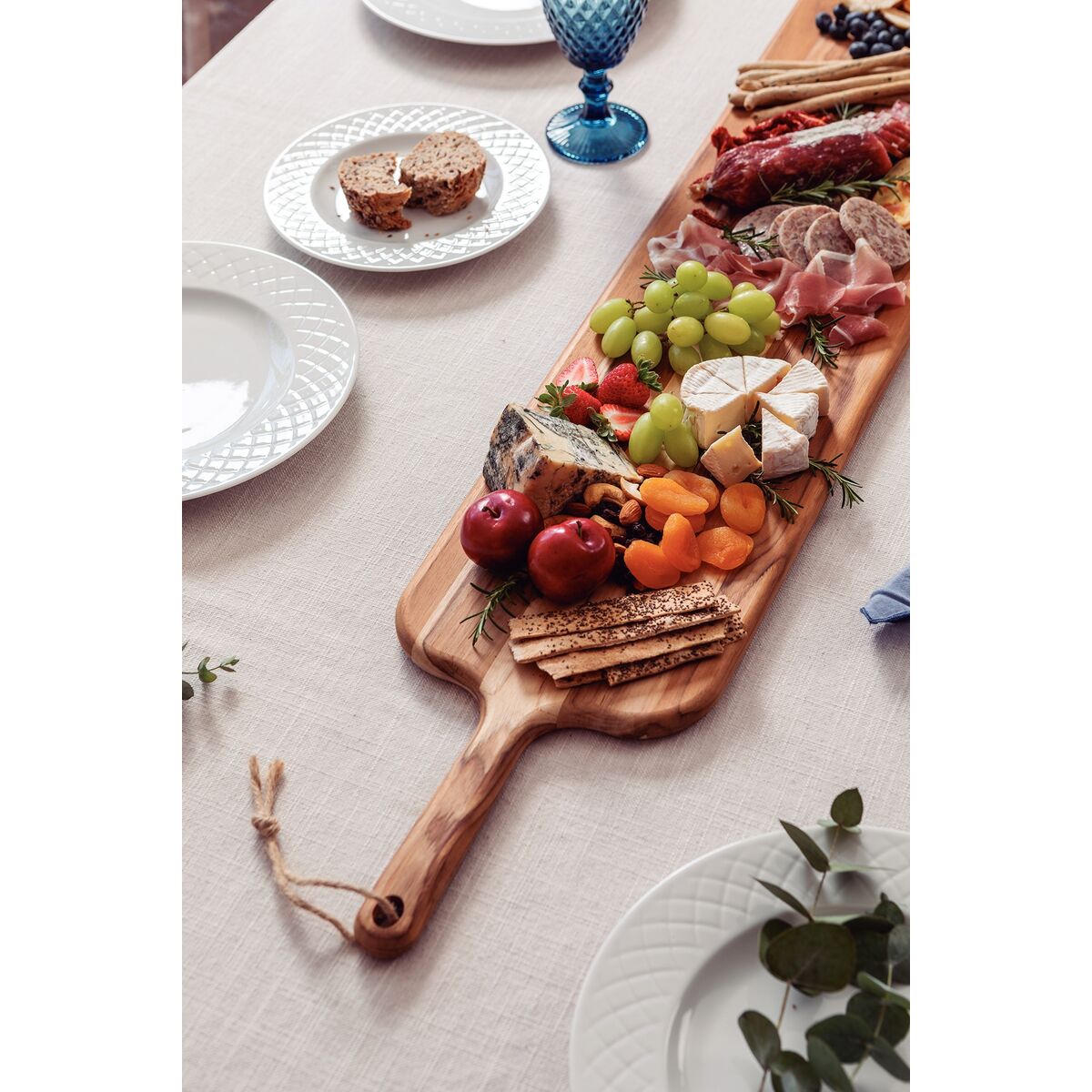 Tramontina Tabla de Teca Provence con Mango 120 x 23 cm