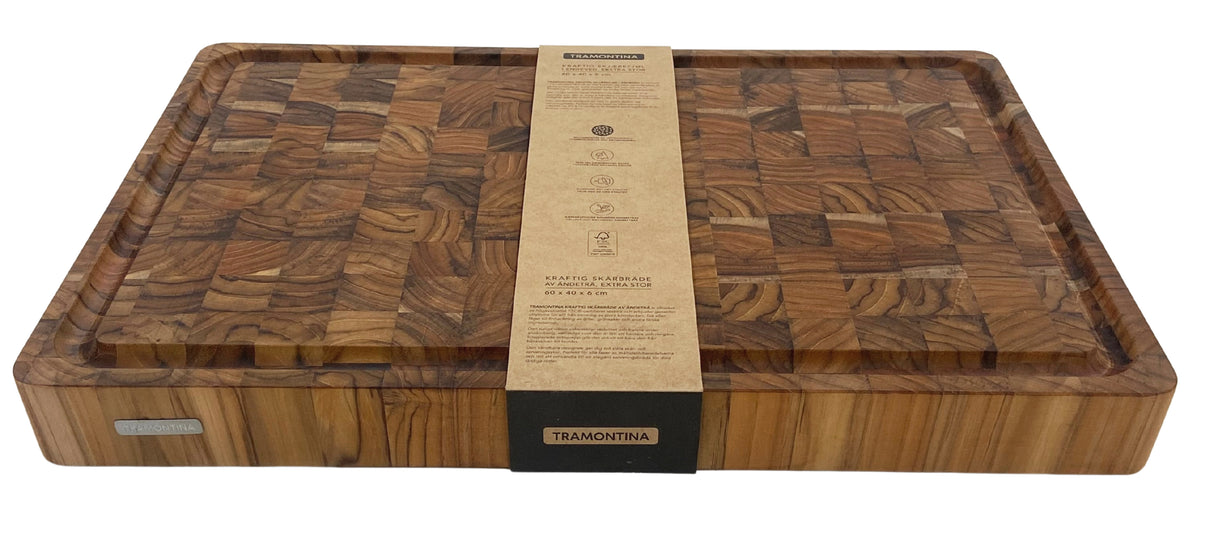 Tabla de Madera Teca Churrasco Premium FSC® 60 x 40 cm