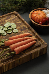 Tabla de Madera Teca Churrasco Premium FSC® 60 x 40 cm