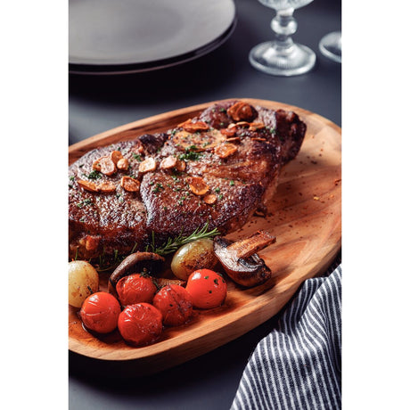 TABLA DE TECA PARA SERVICIO Y PRESENTACION 37 X 30 X 1,8CM - CHURRASCO PREMIUM