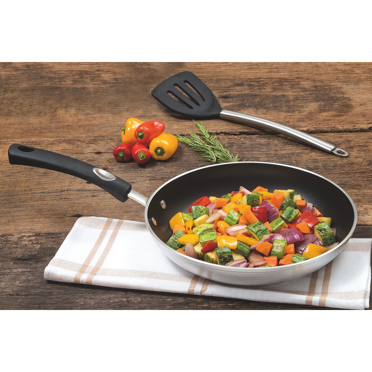 SARTÉN  DE ALUMÍNIO CON ANTIADHERENTE 28CM- 2,40L. - PROFESSIONAL