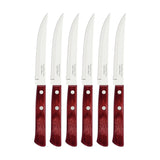 JUEGO DE CUCHILLOS DE CARNE 6PZAS. - POLYWOOD