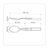 JUEGO DE CUCHARAS DE MESA 6 PZAS. - POLYWOOD