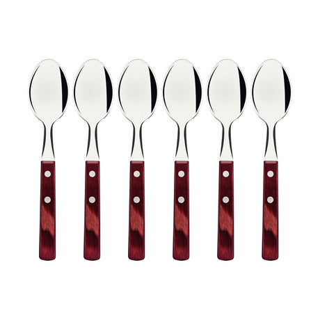 JUEGO DE CUCHARAS DE TÉ 6 PZAS. - POLYWOOD