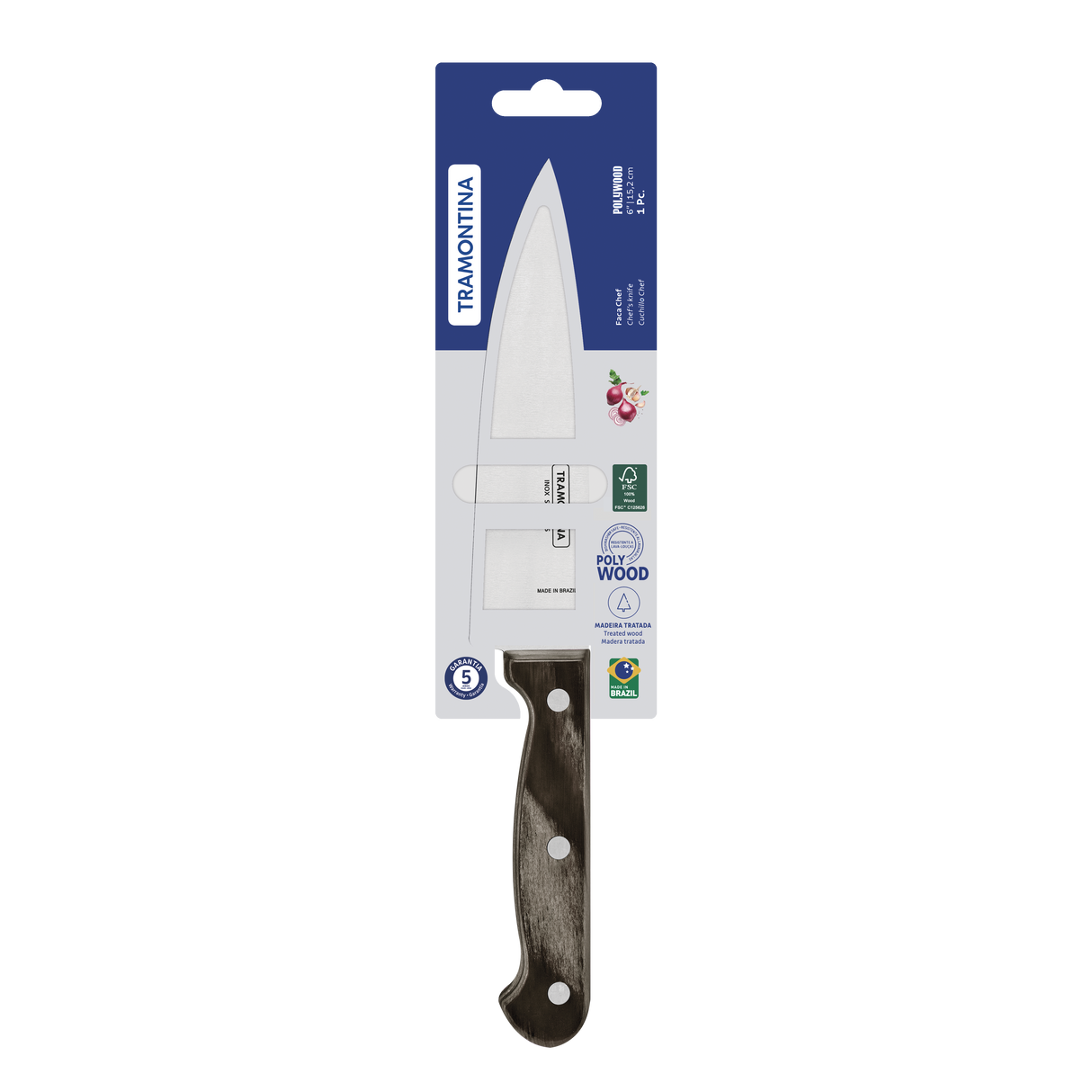Tramontina Cuchillo Chef Polywood 15 cm
