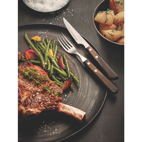 JUEGO CUBIERTOS PARA CARNE/ BBQ 12PZAS. - POLYWOOD CASTAÑO