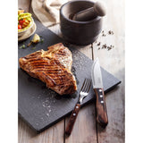 JUEGO DE CUCHILLOS JUMBO PARA CARNE/BBQ 12CM  4PZAS. - POLYWOOD CASTAÑO