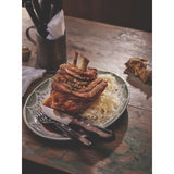 JUEGO DE CUCHILLOS JUMBO PARA CARNE/BBQ 12CM  4PZAS. - POLYWOOD CASTAÑO
