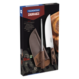 Juego Útiles para Carne Polywood Castaño 2 piezas con Afilador y Funda