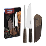 JUEGO ÚTILES BARBACOA 2PZAS C/FUNDA - POLYWOOD CASTAÑO