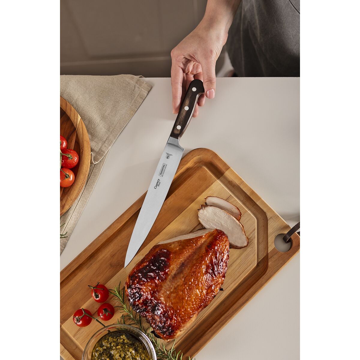 21 cm de faca rasgada - Century Wood NSF