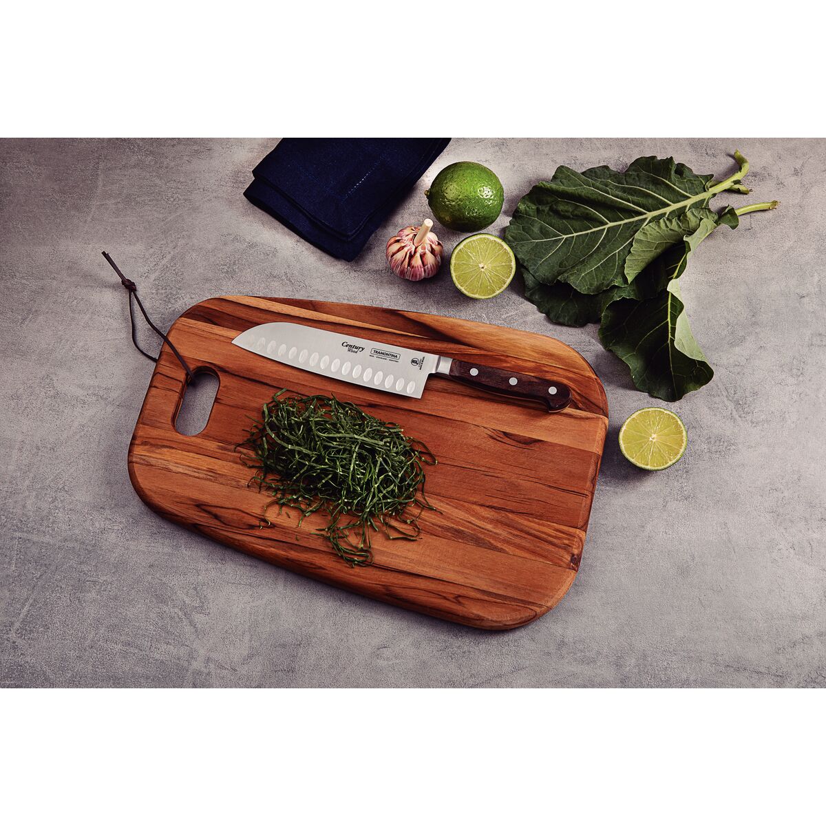 Santoku Knife 18cm - Century Wood NSF